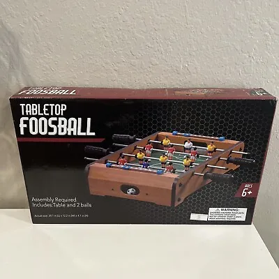 Wooden Tabletop Mini Foosball Soccer Game New In Open Box Table Top Free Ship • $49.99