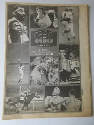 1997 NEW YORK DAILY NEWS Newspapers SPECIAL SECTION TOP 100 NY SPORTS MOMENTS • £12.53