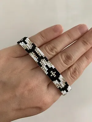 RARE New Elk Tiny Beads Woven Tie Bracelet • $12.87