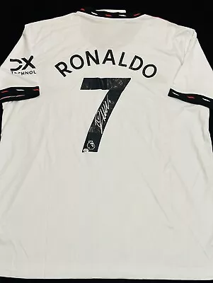 Cristiano Ronaldo Signed Manchester United Pro Style Soccer Jersey COA • $349