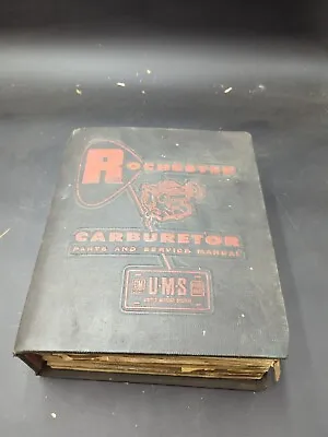 United Delco Rochester Carburetor Parts Catalog Service Manual Book Binder • $99
