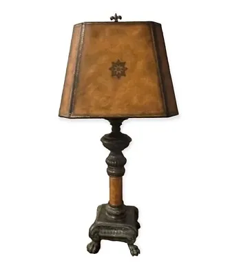 Maitland Smith 34” Handmade Cast Bronze Table Lamp Shade Finial RARE! • $875