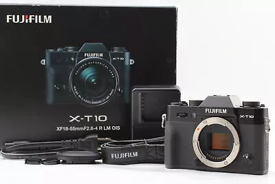 Tested [Top MINT] Fujifilm X-T10 16.3MP Digital Mirrorless Camera In Box - Black • $797.13