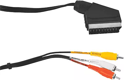 £1.55 • Buy Scart Plug To 3 Phono Plugs TV And Video Lead