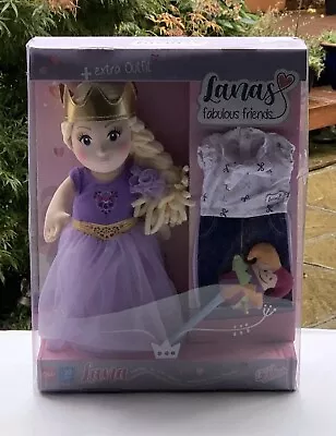 Rag Doll Lana's Fabulous Friends Princess Doll Toy + Extra Outfit Large 30cm NEW • £26