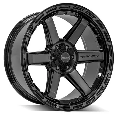 6 Lug 4Play 4P63 22x10 Gloss Black Rim Fit RAM Jeep Chevy GMC Ford • $525