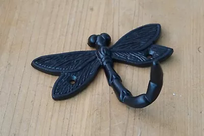 Dragonfly Hooks Decorative Wall Towel Coat Hangers Rack Hooks Black Retro Hat • $7.99