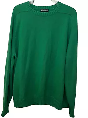 Lands’ End Heavy Warm Green Oversized Sweater Men’s XL Or Women’s 2X 3X • $34