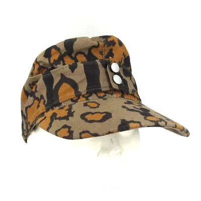 WWII German Elite Army M43 Autumn Oakleaf Camouflage Cotton Cap Hat Size 61-62 • $16.39