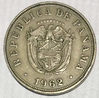 1962 CINCO 5 CENTESIMOS DE BALBOA Republic Of Panama Coin • $2