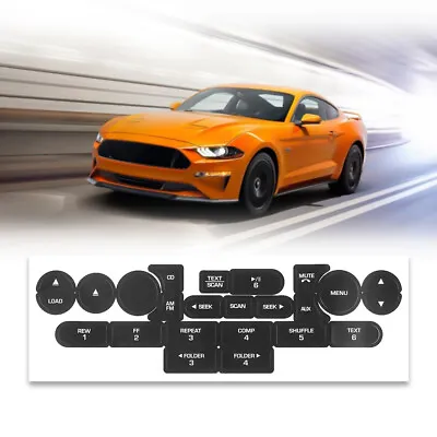 For FORD BUTTON RADIO DECALS MUSTANG F-150 EXPLORER FOCUS EXPEDITION SHAKER REPA • $12.91