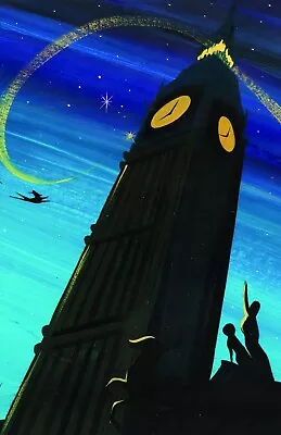 Peter Pan Tinkerbell Big Ben Mary Blair Concept Art Poster Print 11x17 • $19.49