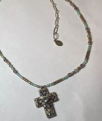 Michal Golan Cross Necklace Adjustable  • $120