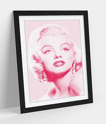 £37.99 • Buy Marilyn Monroe Light Pink Portrait -framed Art Picture Paper Print