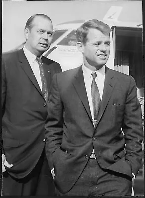 Robert Kennedy Original 1963 Stamped Press Photo Aviation U.S. Air Force Jet  • $19.96