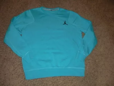 Vintage NIKE AIR JORDAN Teal Color Sweatshirt Men's Large • $17.16