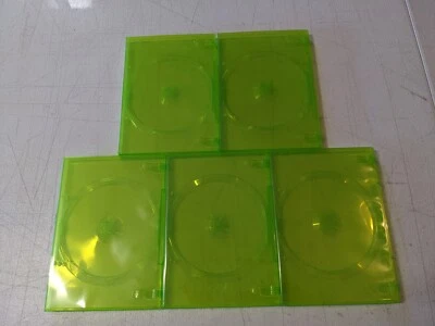 $9.99 • Buy 5 XBOX 360 Translucent Green 14mm Replacement Video Game Storage Shell Cases Box