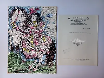 Pablo Picasso Original Lithograph  Toros Y Toreros  Signed -  COA 1962 • $156