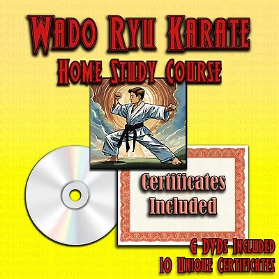 Home Study Course - Wado Ryu Karate (DVDs + Certificates) • $299.95