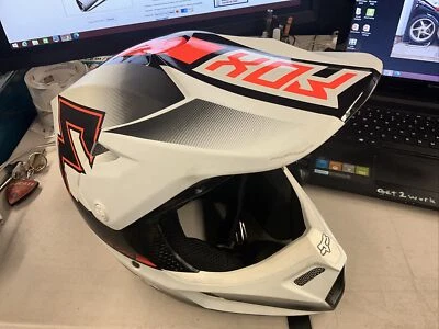 $395 • Buy Fox Racing V3 Franchise Mx Helmet Size Small 55-56cm Blk/Or/wht New