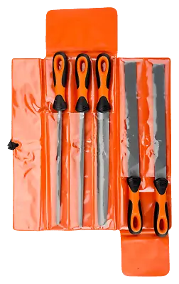 BAHCO BAH47810 Sandvik Ergo 5 Piece Engineers 10 /250mm Metal File Set & Wallet • £44.95