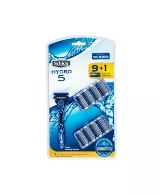 New Schick Hydro 5 Razor + 9 Blade Refills • $30