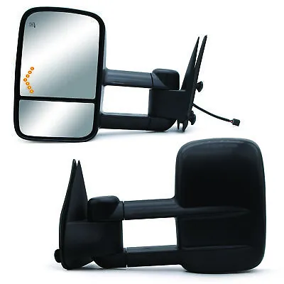 Pair Power Heated Tow Mirrors Fits 1999-2002 Chevy Silverado Sierra 1500 2500 HD • $82.85