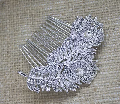 Vintage Hair Comb Bridal Wedding Crystal Rhinestone Hair Accessories 4879 • $9.99