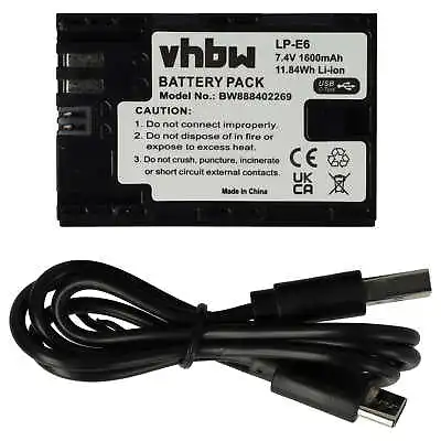 Battery For Canon Battery Grip BG-E7 BG-9 BG-E6 BG-E13 BG-E14 1600mAh • £18.59