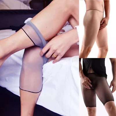 Comfortable Sheer Polyester Tights With Sheath Pouch For Men's Convenience • £6.01