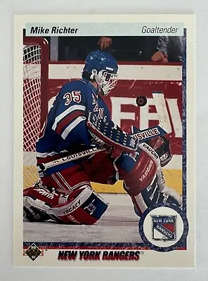 1990-91 Upper Deck Hockey #32 Mike Richter Rookie RC - New York Rangers • $1.50