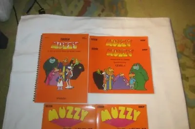 Lot Of BBC Muzzy Spanish Course Books LEVEL I & II • $19.95