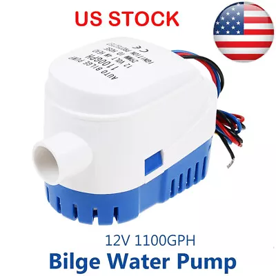 12V/1100GPH Boat Marine Automatic Submersible Auto Bilge Water Pump Float Switch • $17.99