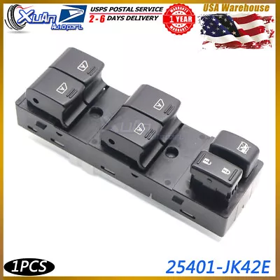 Front Side Master Window Switch For Infiniti G35 G37 2007-2008 1PCS 25401-JK42E  • $40.46