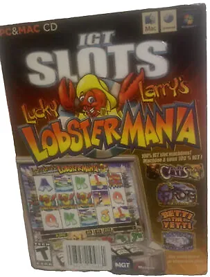 Masque IGT Slots Lucky Larry's Lobster Mania & Wolf Run PC & Mac CD • $7.19