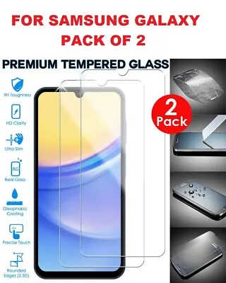 2 Pack TEMPERED GLASS Screen Protector For Samsung Galaxy A15 5G/A15/A24/A25 5G • £4.99