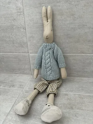 20in Maileg Rabbit EUC Adorable Sweater Outfit & Sneakers! • $55