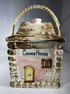 Vintage (Lefton?) MUSIC Box COOKIE JAR - Cookie House • $40