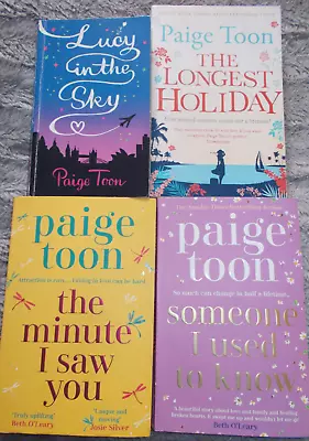 4 Paige Toon Romance Chic Lit Fiction Books Bundle • £9.29