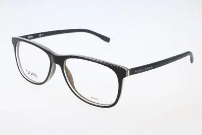 Hugo Boss BOSS 0763 QHI BLACK 55/15/145 Men's Eyewear Frame • $98