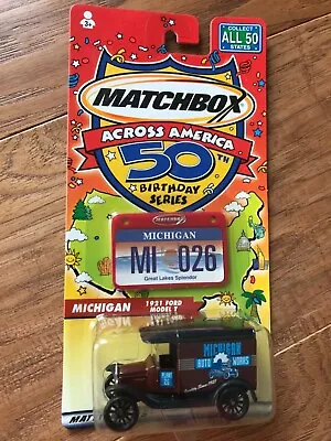 2002 Matchbox Across America Michigan Auto Works 1921 Ford Model T • $9.95