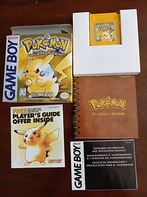 $1142.61 • Buy Pokémon Yellow CIB- Authentic Amazing Condition- Nintendo Gameboy 1999