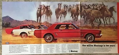 1966 Ford Mustang Fastback Hardtop Converitble 3pg Car Ad • $14.99