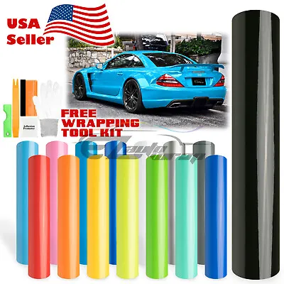 Gloss Glossy Vinyl Wrap Car Auto Vehicle Sticker Decal Film Air Bubble Free • $8.88