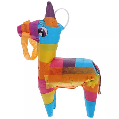Mexican Pinata Party Supplies For Kids - Rainbow Unicorn & Donkey Pinatas-RL • £6.85