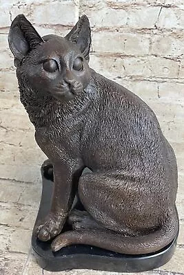 Vienna Austria Bronze Mother CAT KITTENS Quality Sculpture Hot Cast Large Deal • $234.50