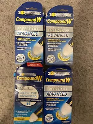 $7.50 • Buy 4 Boxes Compound W Freeze Off Nitro Freeze Advanced Wart Removal System - New