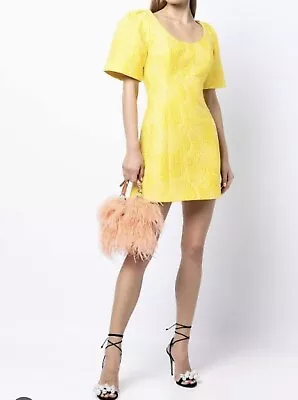 Alice McCall Sundance Yellow Mango Mini Dress Embroidered 8 • $95