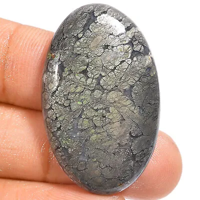 Natural Marcasite Agate Oval Shape Cabochon Gemstone 44.5 Ct. 35X22X6 Mm A-15201 • £4.18