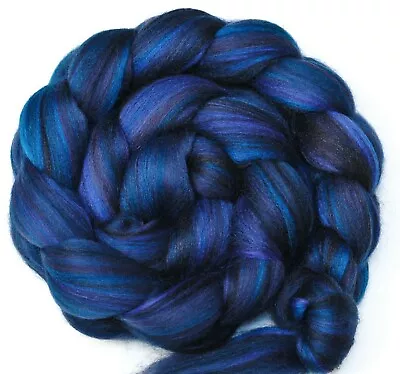 RAVEN Merino And Tussah Silk Blend Combed Top Wool Roving For Spinning Felting • $18.50